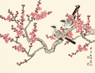 梁纪传统工笔花鸟山水作品展2006年9月23日--2006年9月30日(Traditional Meticulous Flower-bird and Landscape Paintings by Liang Ji)